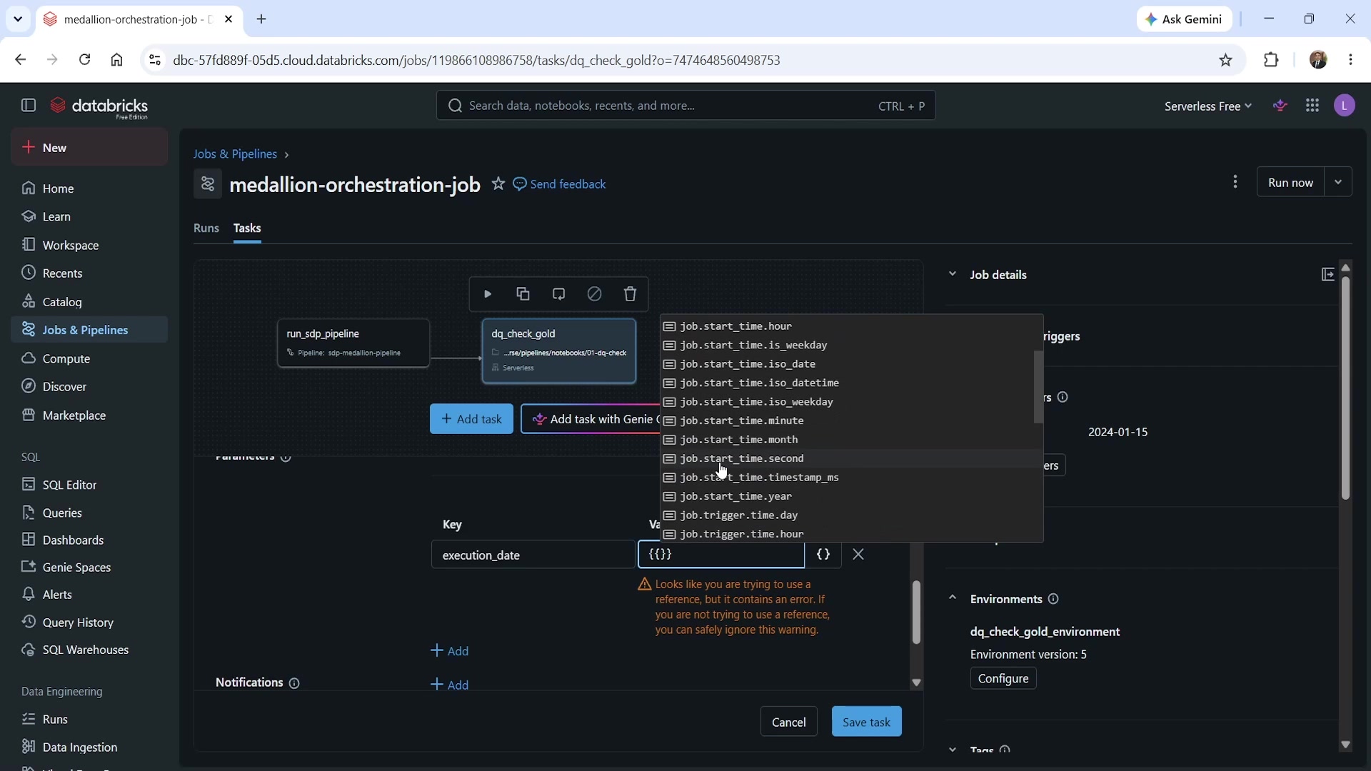 Dynamic value reference autocomplete
