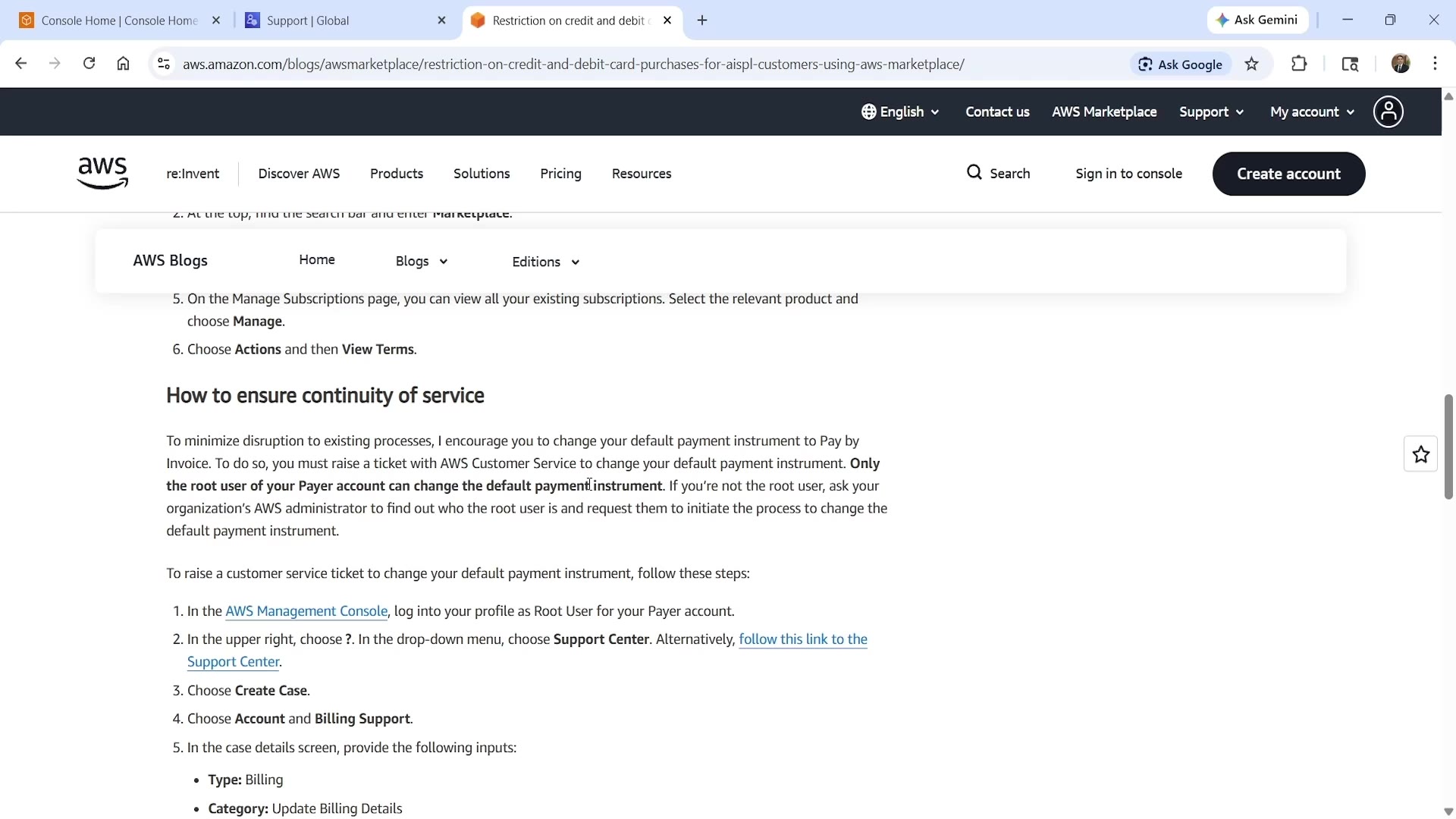 AWS blog: How to ensure continuity of service