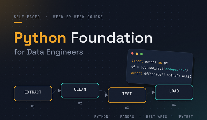Python Foundation for Data Engineers